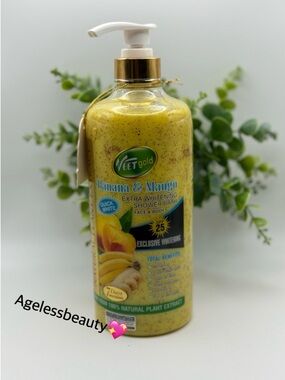 Veet Gold Banana & Mango Whitening Body Wash - Yellow